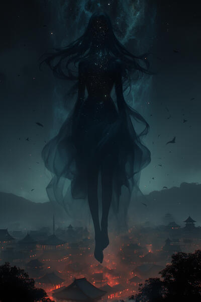 Nyxara | Guardian of Floors 70–80, she rules over astral trials that blur destiny and free will, leading rankers through star-forged arenas, cosmic mazes, and fate-bound puzzles.