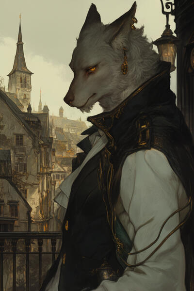 Rhazik | The guardian of the Trial and floors 1 to 10, is a towering spectral white jackal with seven golden eyes who enforces brutal survival through ruthless judgment.